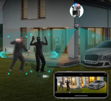 Camara doble lente con alarma